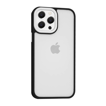 iPhone 14 Pro Max Compatible Case Cover With Shockproof Hybrid Bumper Candy Colour in Black